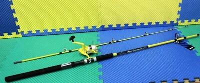 Okuma Fin Chaser X Spinning Combo 8' 0" Rod 2-Pc 40YL Reel Spooled FNX-80-40YL - Image 1 of 4