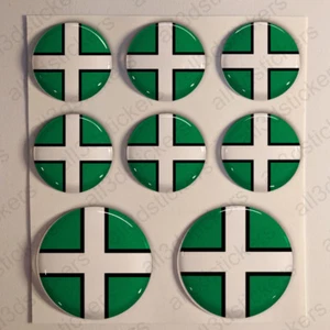 Pegatinas Devon Cúpula Resina 3D Banderas Vinilo Devon Pegatinas Calcomanías Inglaterra Reino Unido - Imagen 1 de 1