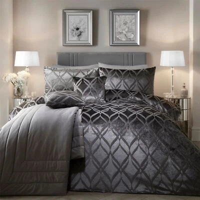 Duvet Cover Set 100% Polyester Belfort by Soiree in Slate - Imagem 1 de 4