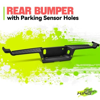 Black ABS Rear Bumper Step Pad w/ Park Sensor Hole for Ford F 250 F 350 SD 17-22 - Image 1 of 4