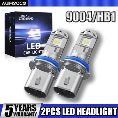 For Mercury Lynx 1986-1987 2x 12000LM LED Headlight 9004 Hi/Lo Beam Cool White - Image 1 of 4