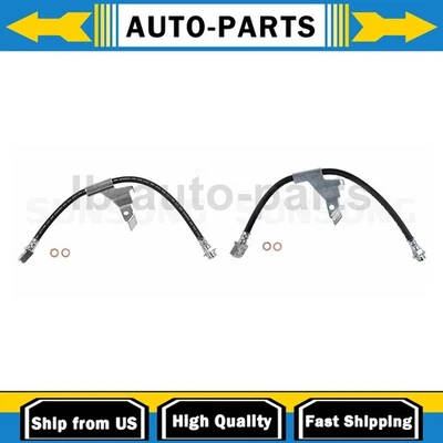 2X Front Brake Line Hose Sunsong For For Buick Electra 1985 1986 1987 1988 1989 - Image 1 of 4
