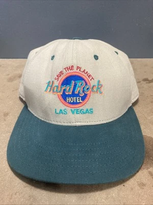Gorra de colección Hard Rock Hotel Las Vegas SnapBack hecha en EE. UU. Gorra Save The Planet Foto 1 de 4