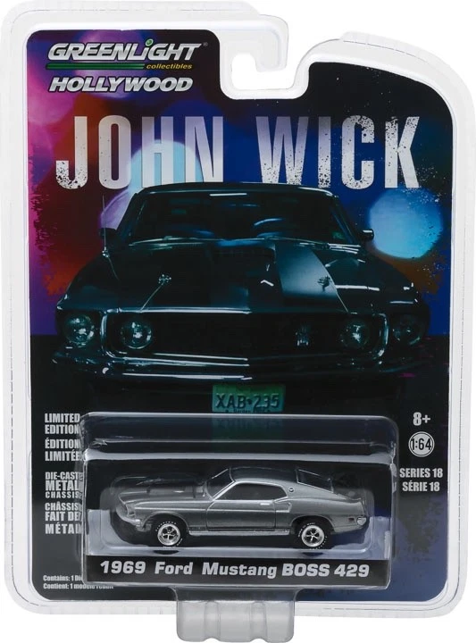 Greenlight 1:64 Scale Die-Cast John Wick (2014) - 1969 Ford Mustang BOSS 429