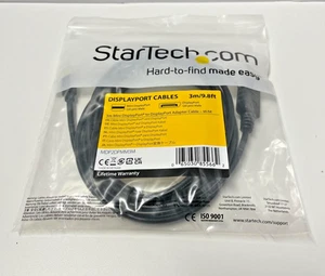 Job Lot of 10x StarTech 3m Mini DisplayPort to DisplayPort Cable M/M Black - Picture 1 of 8