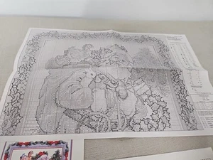 Glittery Snow Santa Donna V Giampa Vermillion Stitchery Chart, Pattern Only - Picture 1 of 3