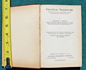 1926 Railroad Book "Practical Trackwork" RARE Railway Train Track Engineers - Picture 1 of 17