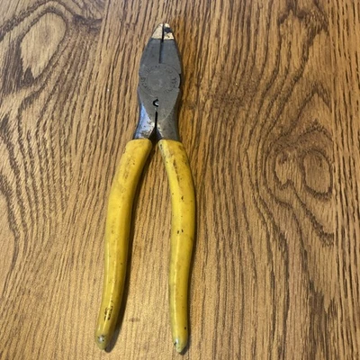 Vintage Yellow 9in. Ideal Electricians Plier with Crimping Die 420 USA 🇺🇸 - Image 1 of 4