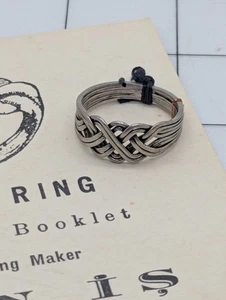 Silber Herren Schmuck Klassisch 4 Band Puzzle Ring: 925 Sterling Silber - Bild 1 von 6