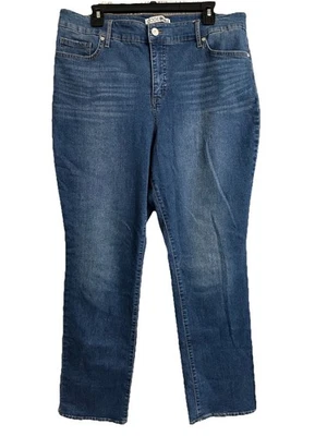 Womens Sz 16 CODE BLEU Chelsea Classic Straight Jeans 31” Inseam High Rise - Image 1 of 4