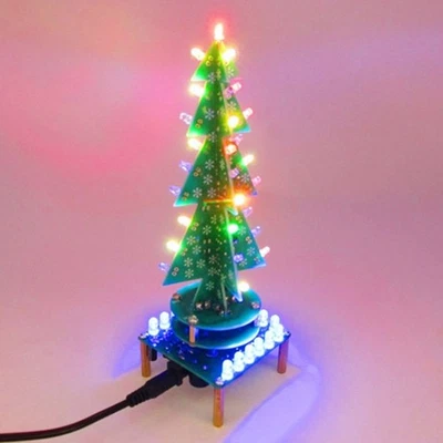 Electronic Christmas Tree Colorful LED Automatic Rotating Music Tree Assembly - Image 1 of 4