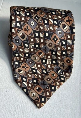 Emilio PUCCI Vintage Abstract Necktie Neck Tie 53.5” x 3.25” Designer 1970’s MCM - Image 1 of 4