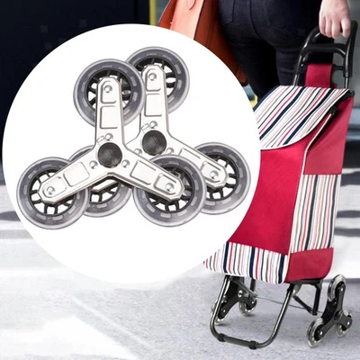 2x Trolley Triangle Wheels Replacement Practical Wheel Diameter 9 cm Portable - Bild 1 von 4