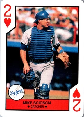 1990 U.S. Playing Card Co. Mike Scioscia #2 Los Angeles Dodgers Baseball Card - Image 1 of 2