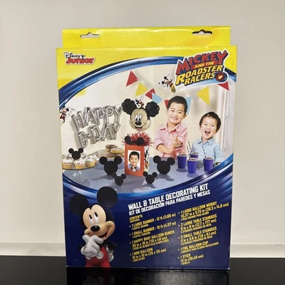Mickey and the Roadster Racers Wall & Table Decorating Kit Party Decorations New - Image 1 of 2