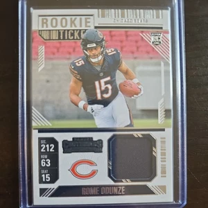 2024 Contenders Rome Odunze Jersey/Patch Rookie Ticket Card. Chicago Bears - Bild 1 von 2