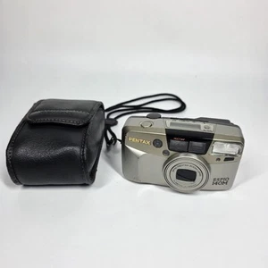 Pentax Espio 140M fotocamera 35 mm punta e scatta pellicola testata con custodia - Foto 1 di 12