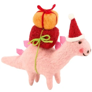 Primitives by Kathy Santa Stegosaurus Felt Critter 457556 - Picture 1 of 3