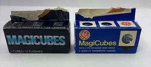 Vintage Flash Cubes 1 Sylvania & 1 GE Lot Of 2 Boxes 3 Cubes Per Box NEW - Picture 1 of 13
