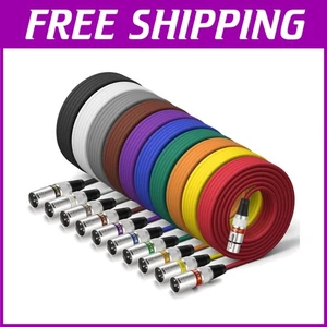 3 Pins XLR Kabel 25 Fuß 10er Pack - Lautsprechersystem Radiostation - Bild 1 von 10