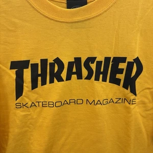 Thrasher Magazine T-Shirt Herren XL Gold Schwarz Logo Skateboard Grafik Tee Skate - Bild 1 von 10