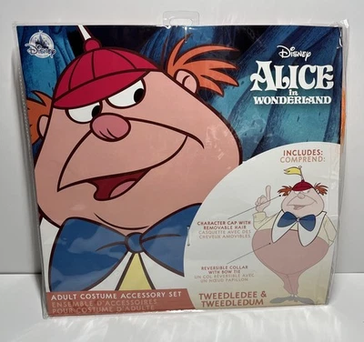 Disney Alicia en el País de las Maravillas Tweedledee y Tweedledum Disfraz Conjunto de Accesorios Nuevo Foto 1 de 4