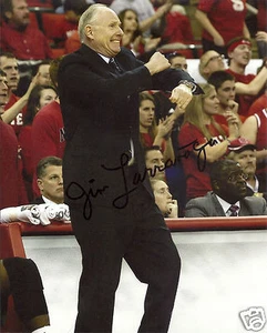 FOTO FIRMADA JIM LARRANAGA MIAMI HURACANES 8X10 CON CERTIFICADO DE AUTENTICIDAD - Imagen 1 de 1