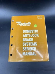 Raybestos domestic antilock brake system service manual 1986 - 1993 - Picture 1 of 6