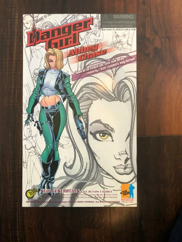 Dragon Action Figure Danger Girl Abbey Chase 12" Open box, missing 6 accessories Cover