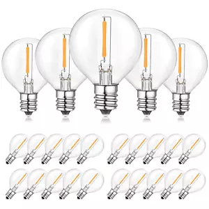 BRIMAX LED E12 Edison Screw Globe G40 Bulb 1W Replacement Bulb for String Lights - Picture 1 of 11