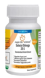 Salacia Oblonga Extract 20:1 Capsules Pure & High Quality - Picture 1 of 2