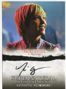 Supernatural Seasons 1-3 2014 Auto Autograph Card A07 Nicki Aycox as Meg Masters - Picture 1 of 1