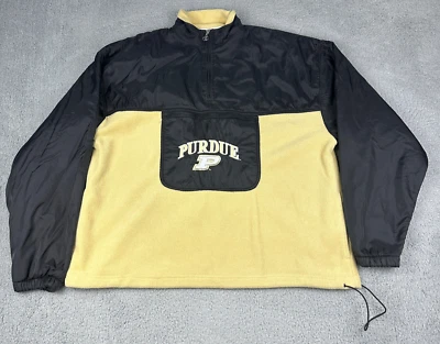 Chaqueta cortavientos Purdue Boilermakers para hombre XL Champion Pullover forrada de vellón Foto 1 de 4