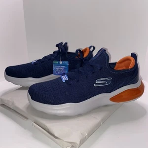 Skechers Go Run Skech Air Sport Herren Gr. 13 232561 Navy Orange Stretch Fit Neu - Bild 1 von 14