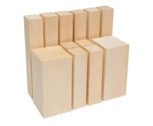 🌟12 piezas bloques de talla de tilo sin terminar tallado en madera de varios tamaños🌟 - Imagen 1 de 6