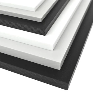 BuyPlastic Black HDPE Starboard, Marine Grade Plastic Sheet 1.5" x 24" x 24" - Picture 1 of 7