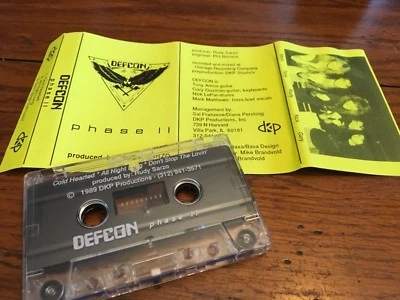 DEFCON 1989 PHASE II    DEMO CASSETTE INDIE HAIR METAL AOR  RUDY SARZO - Image 1 of 2