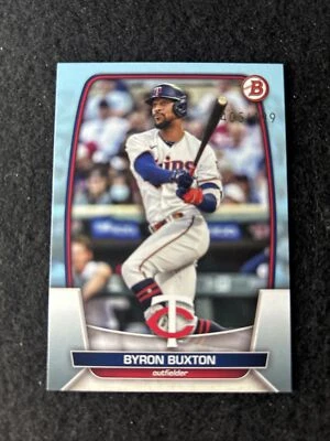 2023 Bowman Sky Blue Byron Buxton 405/499 Twins #1 - Image 1 of 2