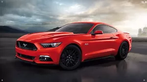 Ford Mustang RED GT 5.0 36""x64"" VINYL BANNER Muscle Car MAN CAVE GARAGENSCHILD - Bild 1 von 2