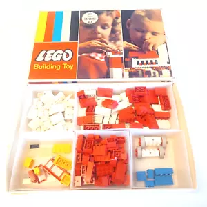 LEGO No 244 1967 Explorer Set Box Plastic Insert/Sorters 185+ Pieces Vintage - Picture 1 of 9