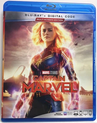 Captain Marvel (Blu-ray,2019) Brie Larson,Samuel L. Jackson,Fantastic! - Image 1 of 4