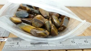 Sachet de minis pierres naturelles OEIL DE TIGRE 100g alchimie magie reiki DIY - Picture 1 of 3