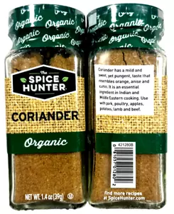 SPICE HUNTER - CORIANDER Organic - 1.4oz - EX 03/25 - LOT of 2 - Picture 1 of 4