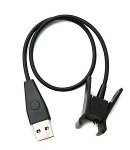 Kabel SYSTEM-S USB 2.0 30 cm kabel ładujący do Fitbit Alta HR Smartwach w kolorze czarnym - Zdjęcie 1 z 4