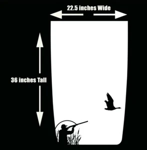 Hood Wrap Duck Hunt Hood Wrap WHITE SEMI-GLOSS Sticker Die Cut1 fits Jeep - Picture 1 of 1