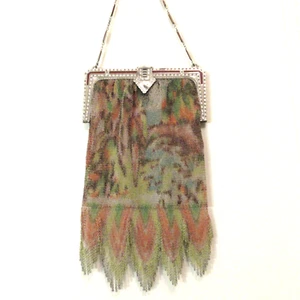 👛 Cartera Davis Whiting Malla Dresden De Colección 👛Maravilloso Bolso de Mano Escénico con Aleta - Imagen 1 de 9