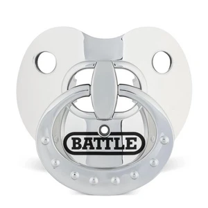 Battle Sports Oxygen Football Mouthpiece Maximum Protection Chrome Silver - Picture 1 of 9