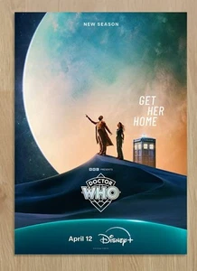 Doctor Who New Season 2 Fifteenth 15th Doctor Get Her Home Promotional Poster A3 - Foto 1 di 1