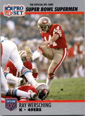 1990 RAY WERSCHING ProSet Super Bowl XXV anniv. used Free Ship - Image 1 of 2