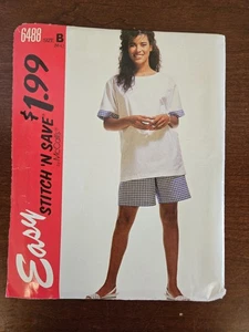 McCall's 6488 Shorts Pullover Shirt Easy Sewing Pattern Size 14-20 Uncut New FF - Picture 1 of 5